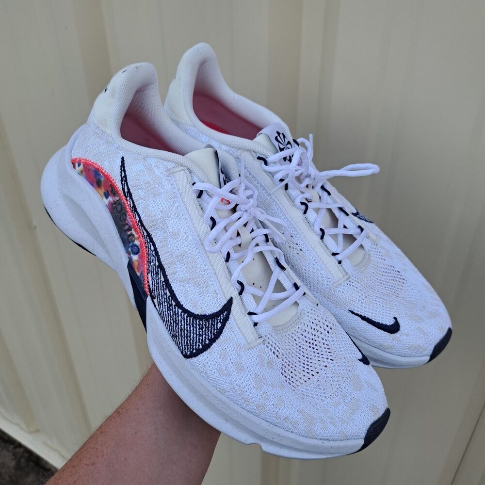 Nike Men's Size 13 SuperRep Go 3 Flyknit Next Nature White Sneaker Tennis Shoe